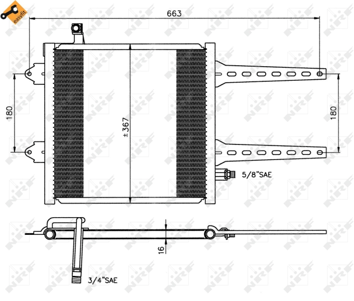 QWP WAC395 Klímahűtő (kondenzátor)