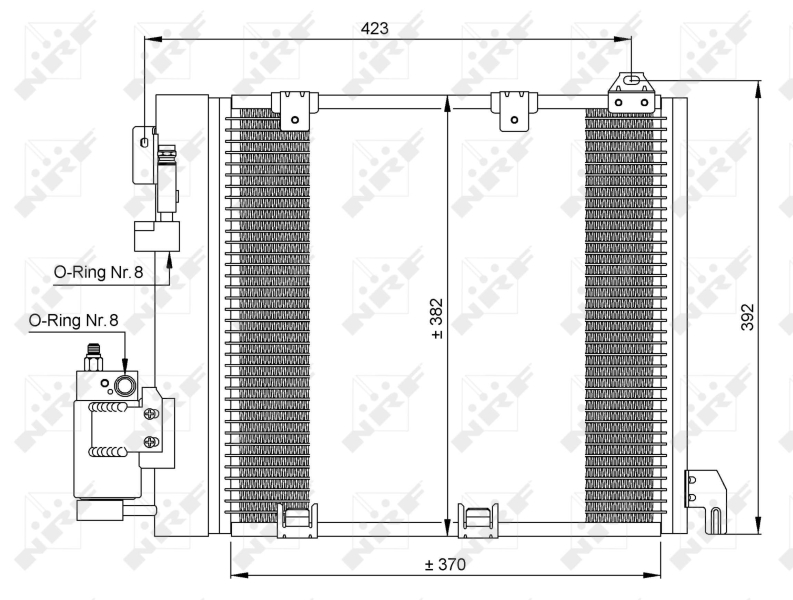 NRF 35302 NRF Klímakondenzátor, klímahűtő