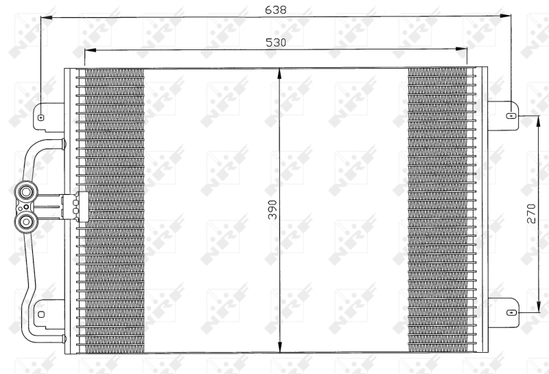 NRF NRF35832 Klímakondenzátor, klímahűtő