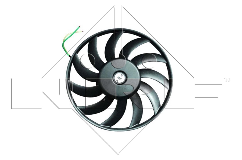 NRF 128960 47422 - Ventilátor, hűtőventilátor, ventilátor motor hűtőrendszerhez