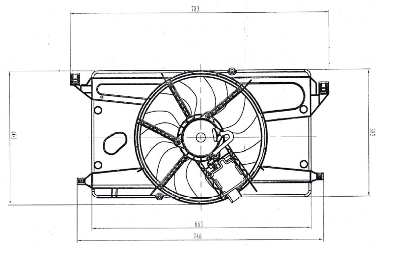 NRF NRF47879 Ventillátor, hűtőventillátor, ventillátor motor hű