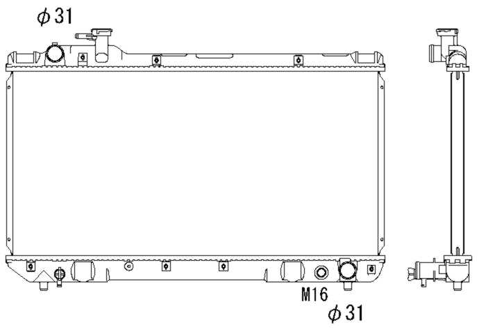 NRF NRF503988 Vízhűtő