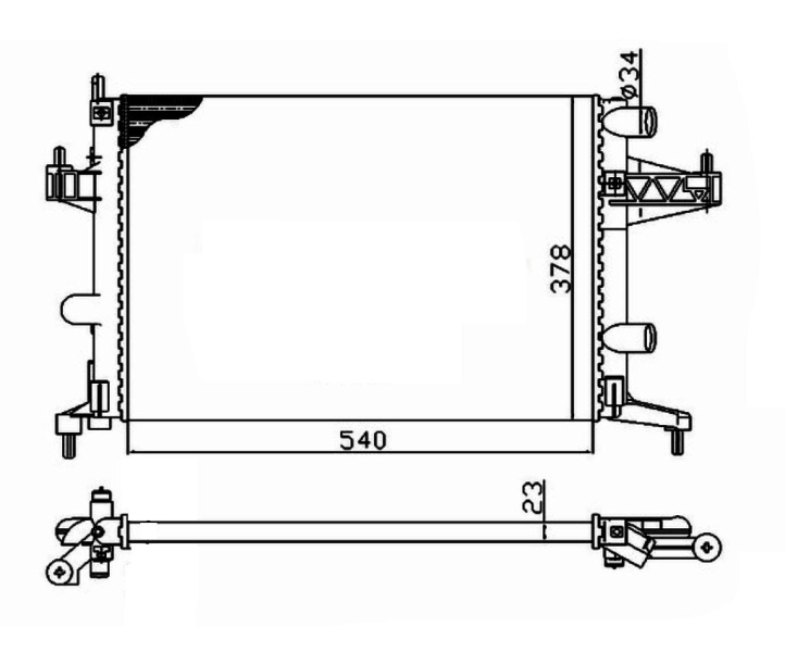 NRF 509596 NRF Vízhűtő