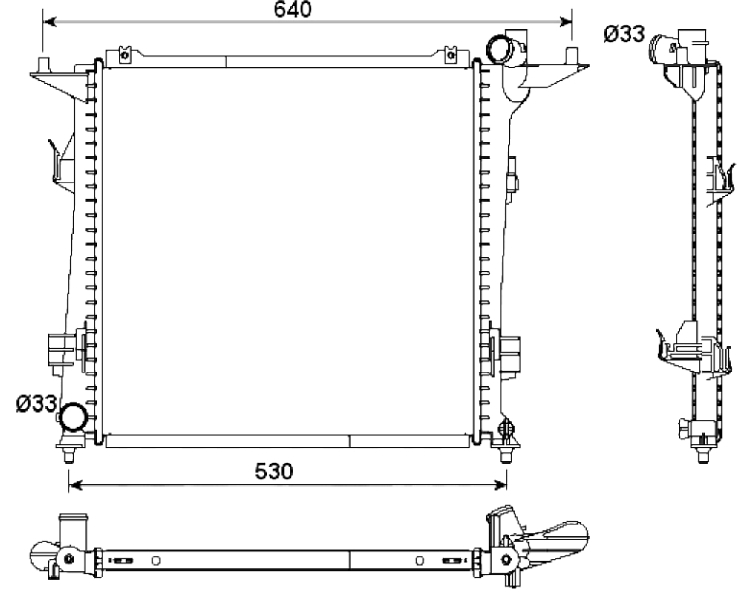 NRF NRF53164 Vízhűtő