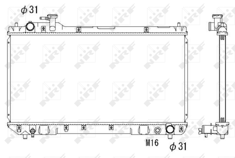 NRF 53275 NRF Vízhűtő