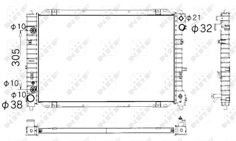 NRF NRF53377 Vízhűtő