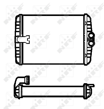 NRF 53552 NRF Fűtőradiátor, hőcserélő