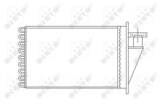 NRF NRF53565 Fűtőradiátor, hőcserélő