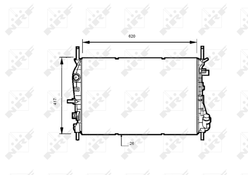 NRF NRF53741 Vízhűtő