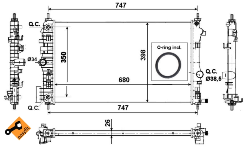 NRF 53777NRF 53777NRF RADIATOR NRF