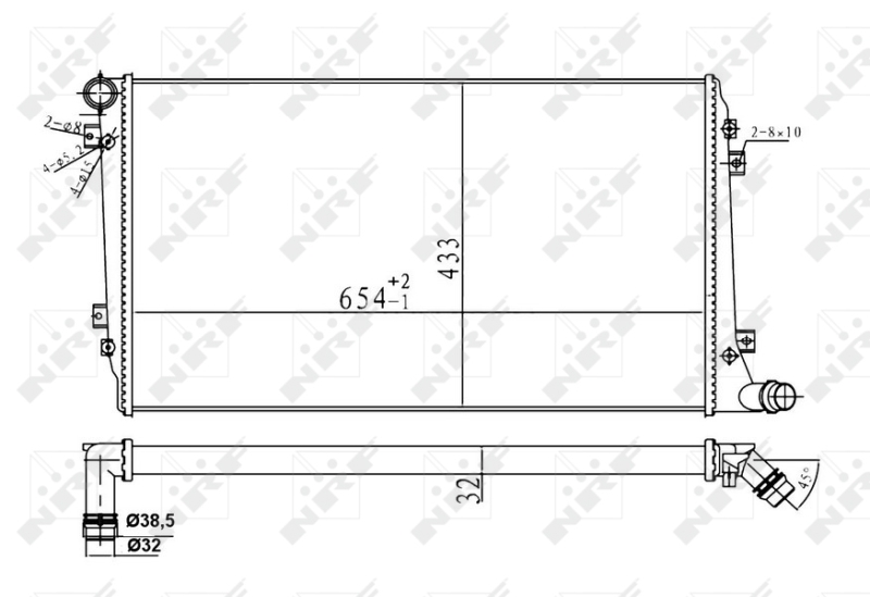 NRF NRF53814A Vízhűtő