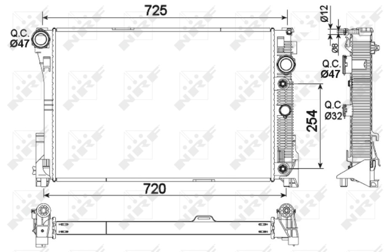 NRF NRF53968 Vízhűtő