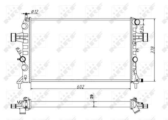 NRF NRF54668A Vízhűtő