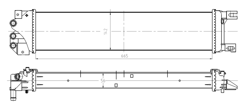 NRF NRF550026 hűtő, motorhűtés