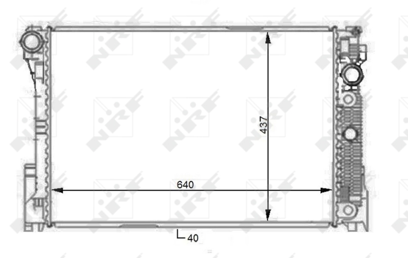 NRF NRF59108 hűtő, motorhűtés