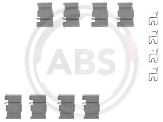 ABS ABS1133Q tartozékkészlet, tárcsafékbetét