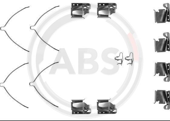 ABS ABS1268Q tartozékkészlet, tárcsafékbetét