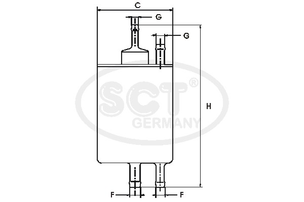 SCT GERMANY ST6083 Üzemanyagszűrő