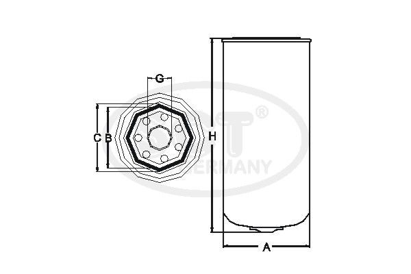 SCT ST350 Üzemanyagszűrő