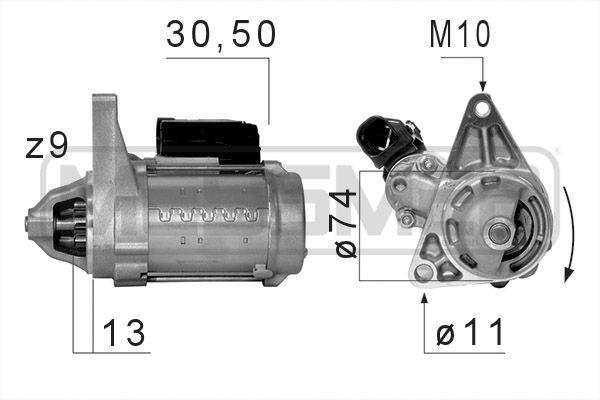 MESSMER ERA 220676A INDÍTÓMOTOR,GENERÁTOR