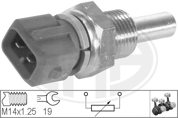 ERA ERA 330134 Vízgomba, hűtővíz hőmérséklet jeladó, érzékelő