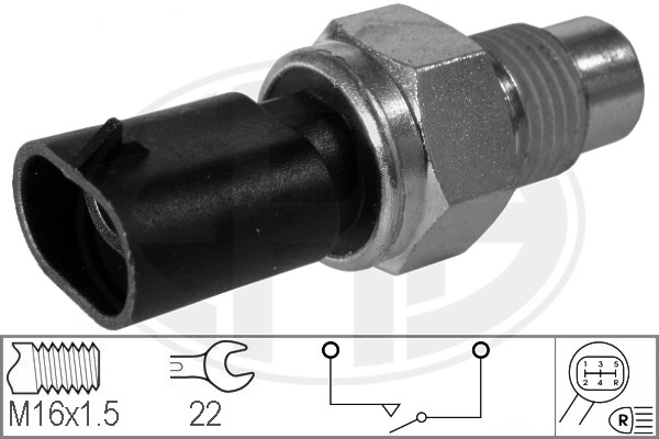 ERA ERA 330259 Tolatólámpa kapcsoló, érzékelő, gomba ház