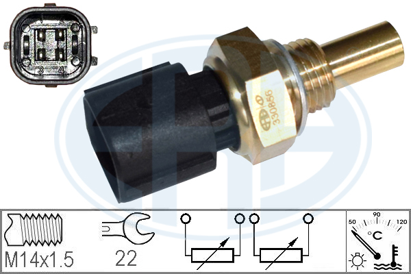 ERA ERA 330856 Vízgomba, hűtővíz hőmérséklet jeladó, érzékelő