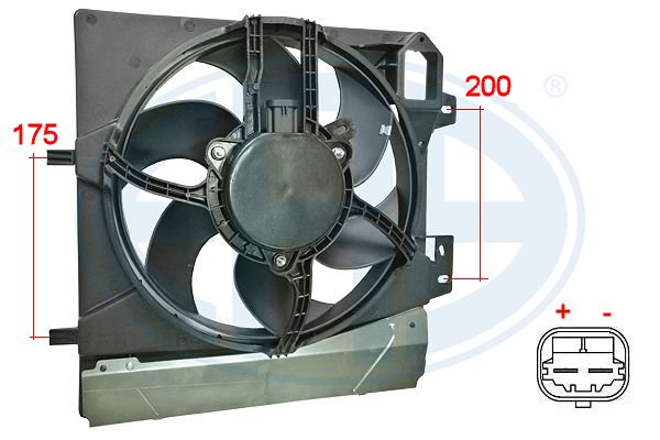 ERA ERA 352057 Ventillátor, hűtőventillátor, ventillátor motor hűtőrendszerhez