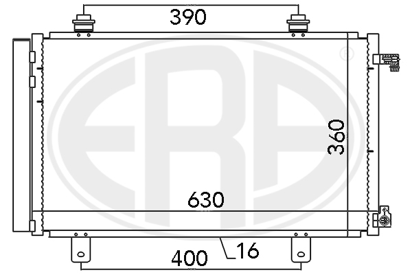 ERA ERA 667035 Klímakondenzátor, klímahűtő