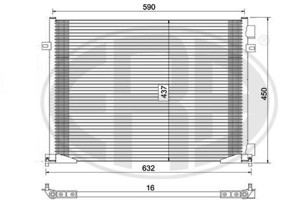 ERA ERA 667046 Klímakondenzátor, klímahűtő