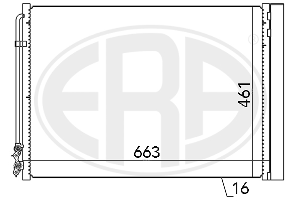 ERA ERA 667079 Klímakondenzátor, klímahűtő