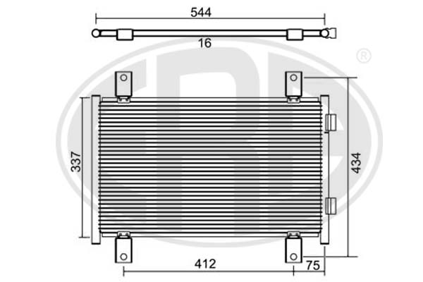 ERA ERA 667084 Klímakondenzátor, klímahűtő