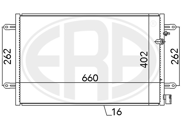 ERA ERA 667086 Klímakondenzátor, klímahűtő