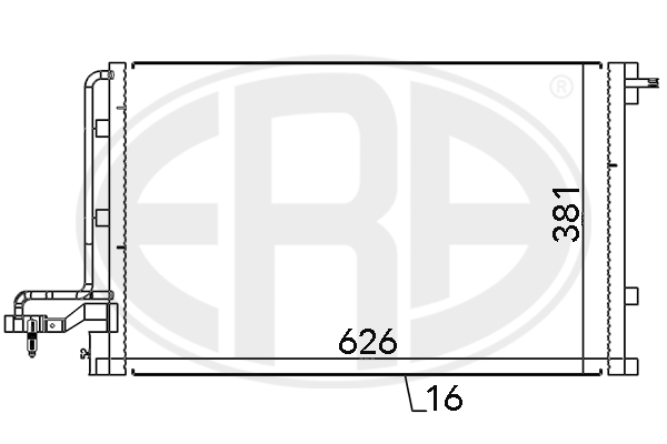 ERA ERA 667146 Klímakondenzátor, klímahűtő