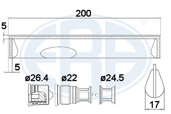 ERA ERA 668011 Klímaszárító, szárítószőrő klímaberendezéshez