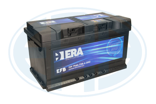 ERA 12V 75Ah Akkumulátor EFB 730A J+
