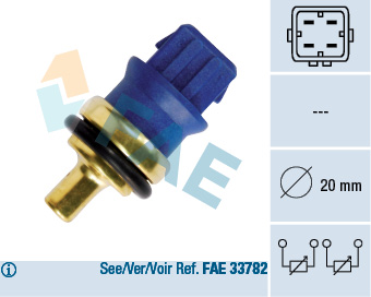 FAE FAE33780 érzékelő, hűtőfolydék hőmérséklet