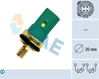 FAE 1011521590 33783 FA - Érzékelő, hűtőfolyadék hőmérséklet