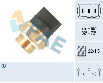 FAE FAE37826 hőkapcsoló, hűtőventillátor