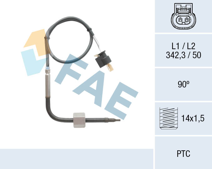 FAE FAE68004 Érzékelő, kipufogógáz hőmérséklet