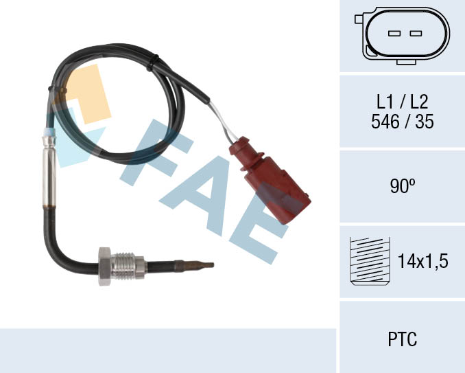 FAE FAE68016 Érzékelő, kipufogógáz hőmérséklet