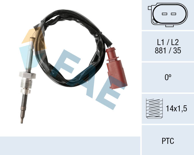 FAE FAE68017 Érzékelő, kipufogógáz hőmérséklet