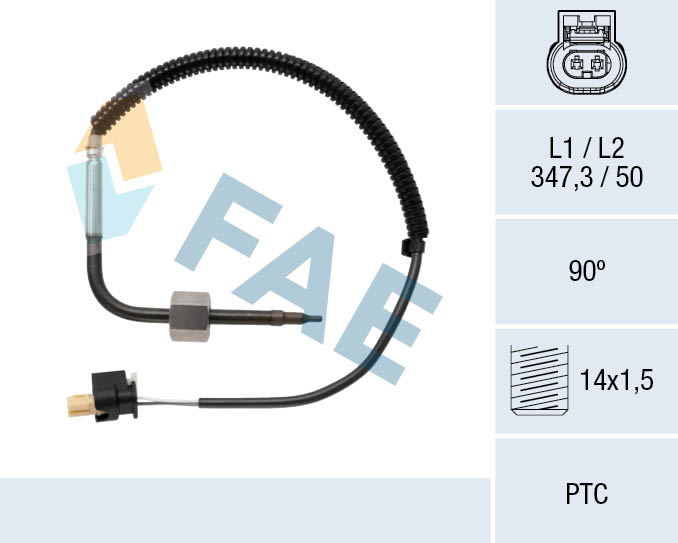 FAE FAE68029 Érzékelő, kipufogógáz hőmérséklet