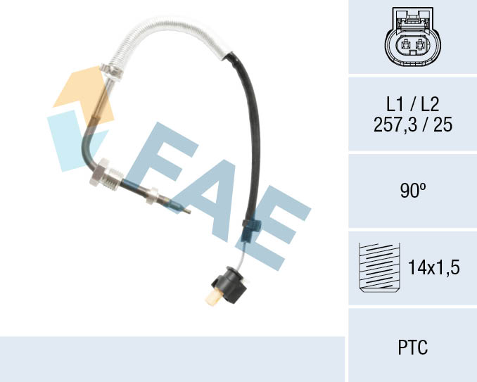FAE FAE68031 Érzékelő, kipufogógáz hőmérséklet