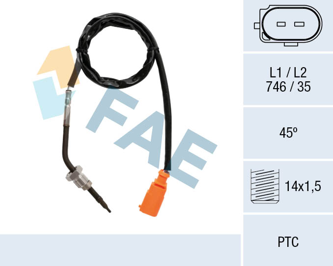 FAE FAE68035 Érzékelő, kipufogógáz hőmérséklet