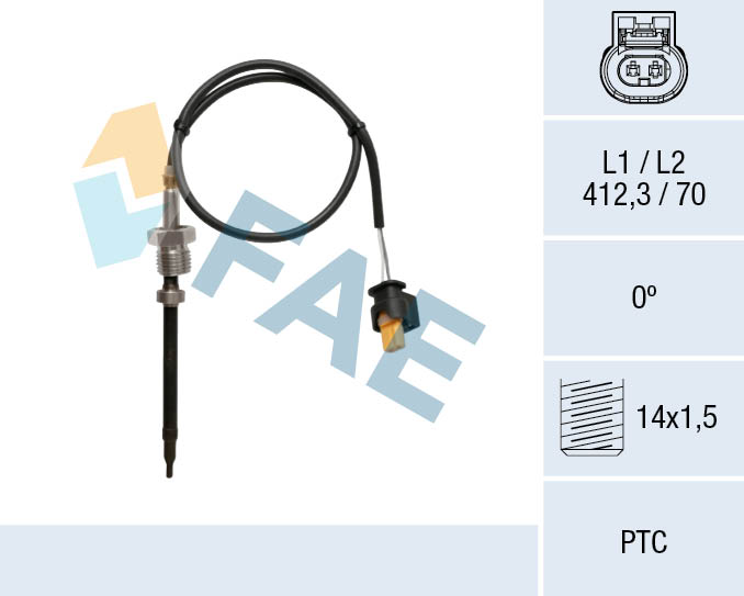 FAE FAE68039 Érzékelő, kipufogógáz hőmérséklet