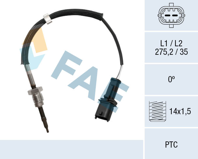 FAE FAE68047 Érzékelő, kipufogógáz hőmérséklet