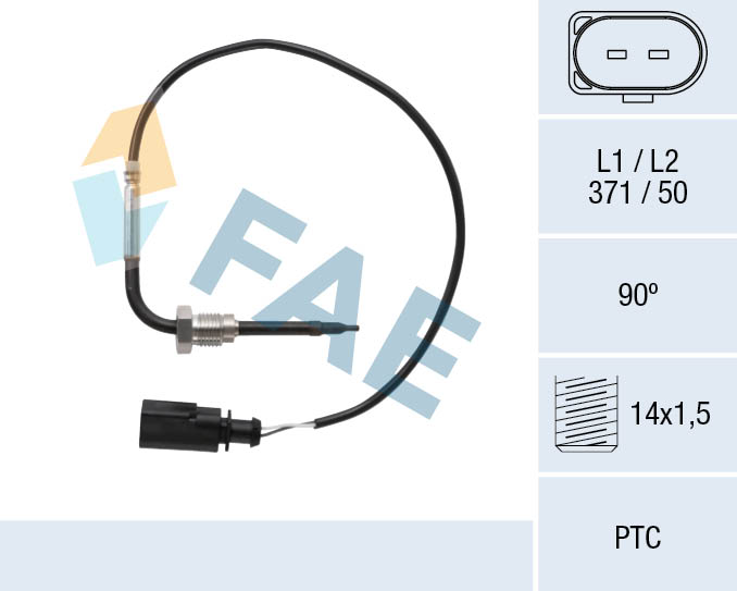 FAE FAE68092 Érzékelő, kipufogógáz hőmérséklet