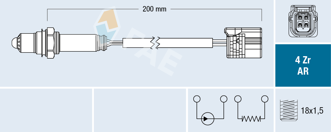 FAE FAE75632 Lambdaszonda, érzékelő, jeladó