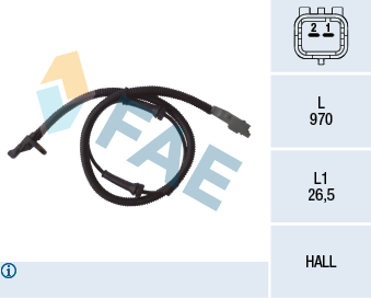 FAE FAE78031 érzékelő, kerékfordulatszám